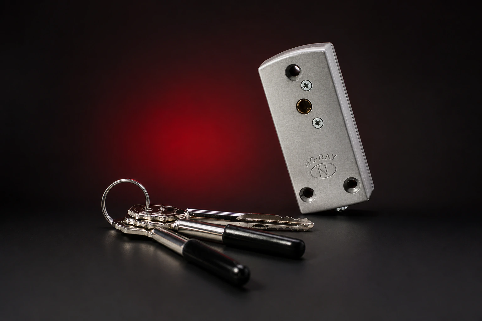 Noray automatic sliding door lock and keys